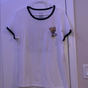 White cartoon t-shirt